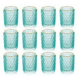 Aqua Votive Holders | 12 count