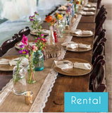 Burlap And Lace Table Runners