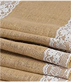 Burlap And Lace Table Runners