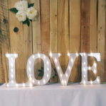 LOVE in Marquee Letters