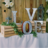 LOVE in Marquee Letters