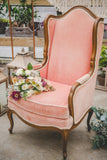 Vintage Accent Chair | Pink