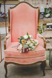 Vintage Accent Chair | Pink