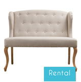 Sweetheart Seat | Settee | Cream