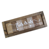 Farmhouse Sign | This is Us - Slatted | 2 Feet Long