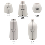 Bud Vase | White Ceramic | Set of 5