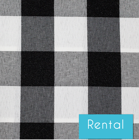 Linens | Black & White Check | Polyester