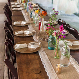 Burlap And Lace Table Runners
