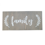 Decorative Wood Plaque | Family