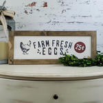 Farmhouse Sign | Fresh Eggs | 2 Feet Long