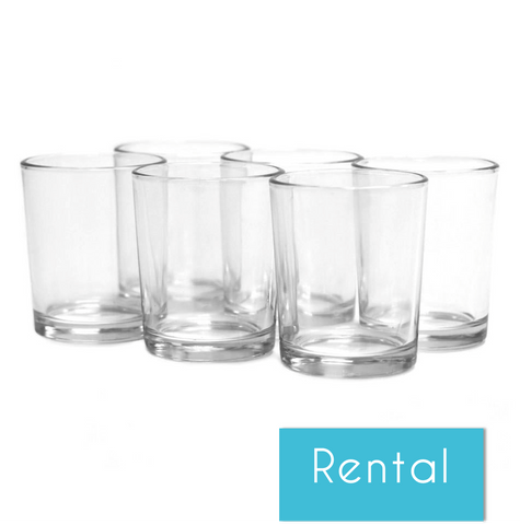 Clear Glass Votive Holders | 12 count