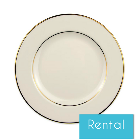 DINNER PLATE | GOLD BAND | 10"