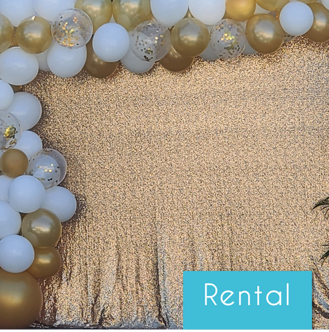 Sequin Backdrop | Gold