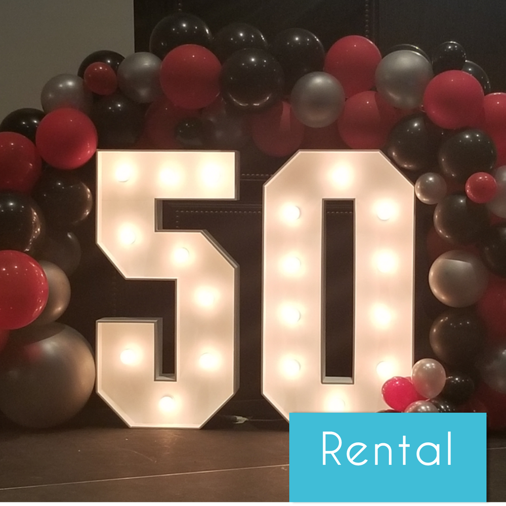 How to Make a Big Foam Marquee Number - The Price Adventure