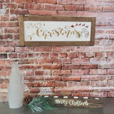 Merry Christmas Sign | Farmhouse Style | 2 Feet Long