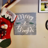 Wall Plaque | Merry & Bright