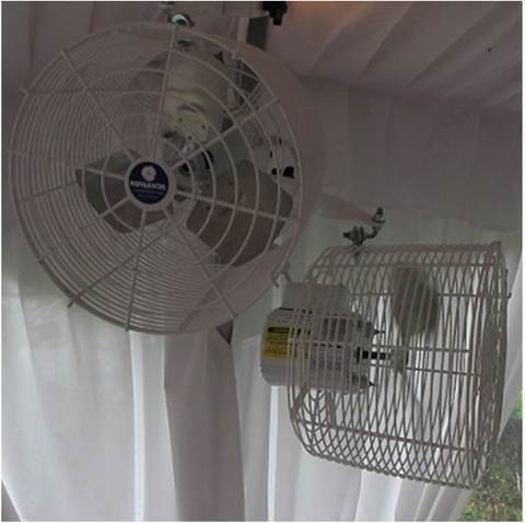 fans for tent TENT POLE FAN – Stylized Events