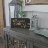 Decorative Wood Plaque | Two Together Forever