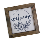 Farmhouse Signs | 12" Square | Welcome
