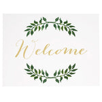 David Tutera™ Clear Wedding Welcome Sign W/Laurel Branch Design
