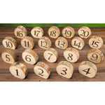 David Tutera™ Rustic Wedding Wood Slice Table Numbers
